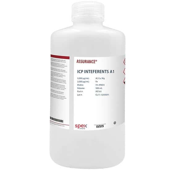 Spex INT-A1 ICP Interferents A1 in 5% HNO3; 500 mL
