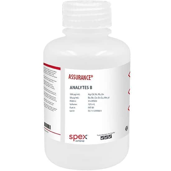 Spex INT-B1 ICP Analytes B1 Standard in 5% HNO3; 125 mL