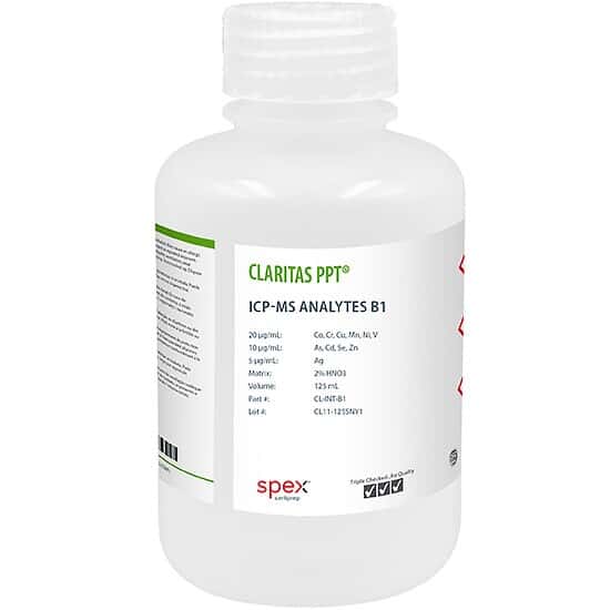 Spex CL-INT-B1 ICP-MS Analytes B1 in 2% HNO3, 125 mL
