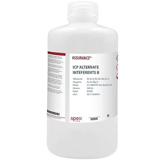 Spex INT-B2 ICP Alternate Interferents B Standard; 500 mL