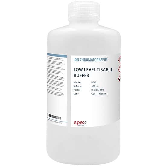 Spex IS-BUF3-500 Low Level TISAB II Ionic Strength Adjustment Buffer; 500 mL