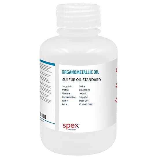 Spex DSS8-20Y Sulfur Oil Standard, 20 µg/g in Base Oil 20; 100 mL