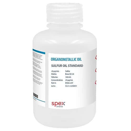 Spex DSS8-25Y Sulfur Oil Standard, 25 µg/g in Base Oil 20; 100 mL