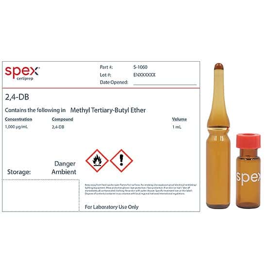 Spex S-1060-PK 2,4-DB, 1,000 µg/mL in Methyl Tertiary-Butyl Ether; 1 mL; 4/pk