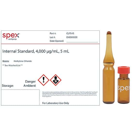 Spex CLPS-I5-PK Internal Standard, 4,000 µg/mL in Methylene Chloride; 5 mL; 4/Pk
