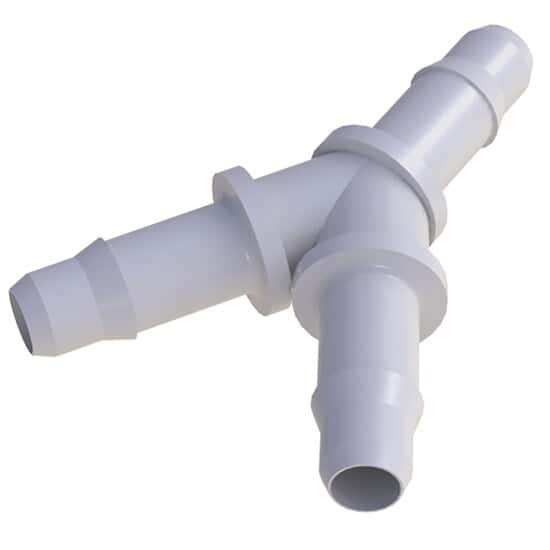 Spex VapLock™ Barbed Y Fitting, Polypropylene, 1/4" ID Tubing; 10/PK