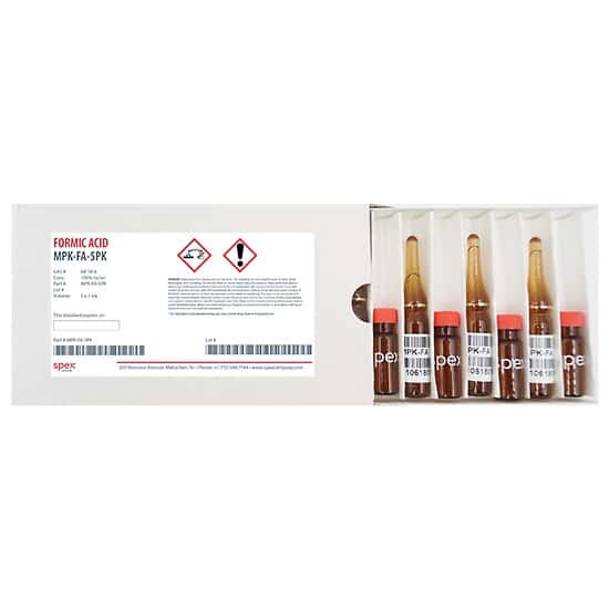 Spex MPK-FA-5PK Formic Acid Mobile Phase Modifier for HPLC/LCMS, Neat; 5 x 1 mL