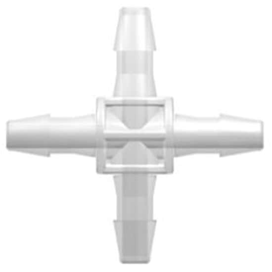 Spex VapLock™ Fitting, Polypropylene, Cross Connector, Hose Barb Union