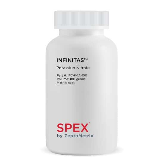 Spex Infinitas™ IFC-K-1A-100 Potassium Nitrate, = 99.99% Trace Metal Basis, 100 g