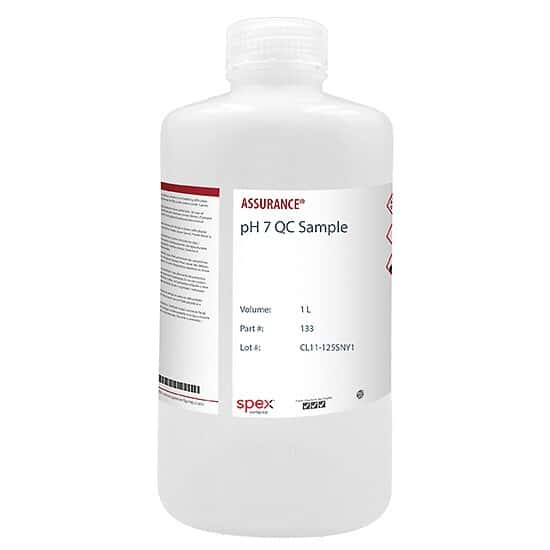 Spex CertiPrep 133 pH 7 Calibration Standard, NIST Traceable, 1 L; 1/EA