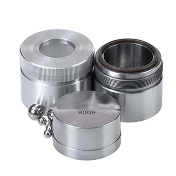 Spex SamplePrep Round-Ended Stainless Steel Vial Set