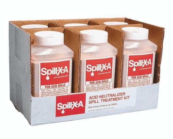 Spill-X 77255 Acid Agent Refill, 6 containers from Cole-Parmer