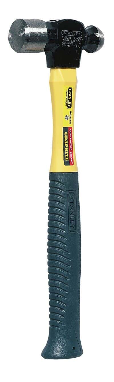 Stanley Kugelhammer 450 G (16 Oz) – Mit Graphitkern, Gehärtetem Kopf & Rutschfestem Griff