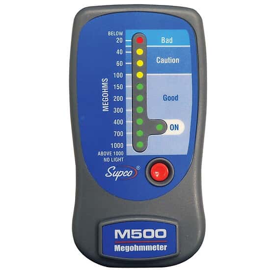 Supco M500 Insulation Tester with Motor Condition LEDs