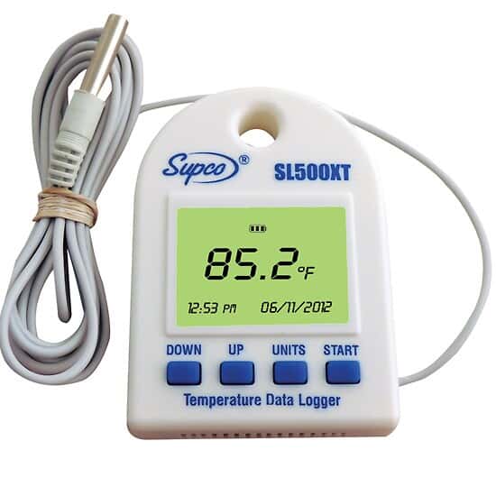 Supco SL500XT External Probe Temperature Data Logger with Real Time LCD