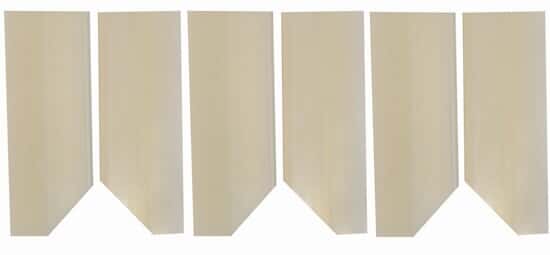 Sweep Blade, Silicone-molded, package of 6