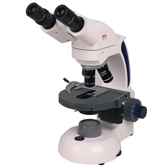 Swift Optical M3802CB-4 Binocular Cordless LED Microscope, Infinity-Corrected Plan 4x/10x/40xR/100xR