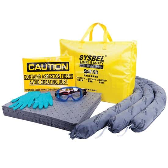 SYSBEL SKS001Y Spill Kit Refill, Chemicals; 10 gal.(38 L)