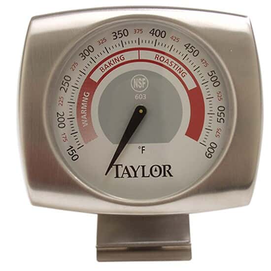 Taylor 603 Elite Series Oven / Grill Analog Dial Thermometer with Food