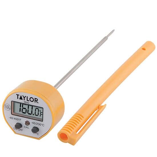 Taylor 9842FDA Pen Style Safe-T-Guard Reduced-Tip Digital Thermometer 