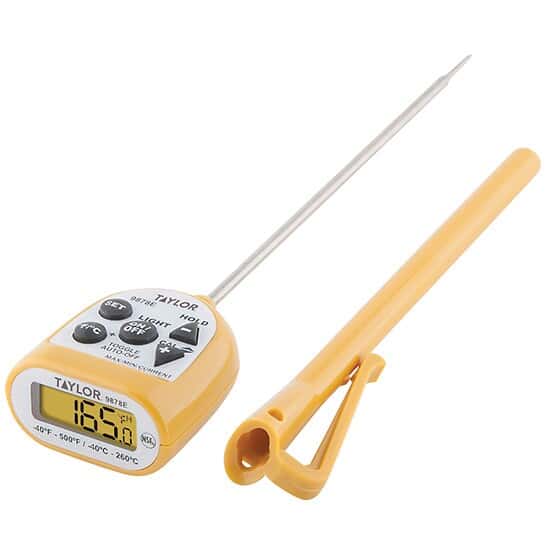 Taylor 9878 Pen Style Digital Pocket Thermometer with Large Head