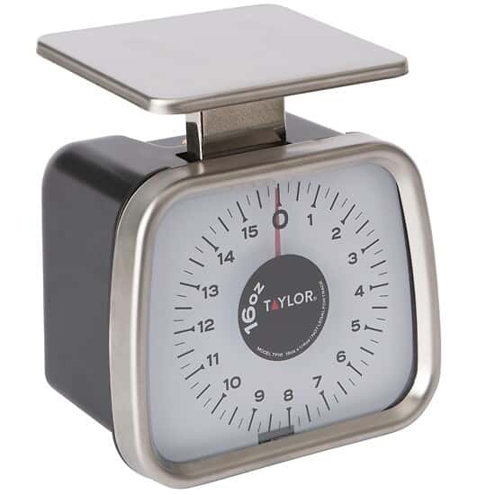 Taylor TP16 Mechanical SS Fixed Dial Portion Scale, 16 oz x 1/4 oz.