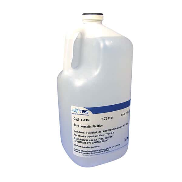 TBS FZ1G Routine Histology Zinc Formalin Fixative; 1 gal from Cole
