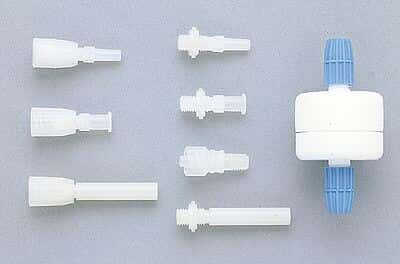 Tefzel Adapters with caps; 1/8
