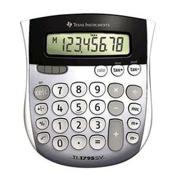 Texas Instruments TI-1795 SV Mini-Desktop Calculator 17311-02