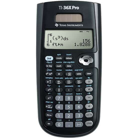 Texas Instruments TI-36X Pro Scientific Calculator, Solar Powered