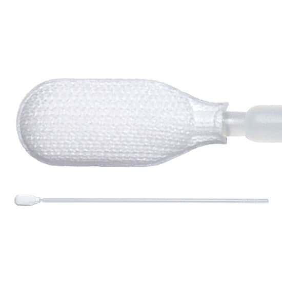 Texwipe TX761D ESD-Safe Alpha® Polyester Knit Swabs with Long Handle, Non-Sterile; 100/bag.