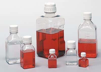 Thermo Scientific Nalgene 2019-0060 Sterile PETG Media Bottles, 60 mL; 96/box