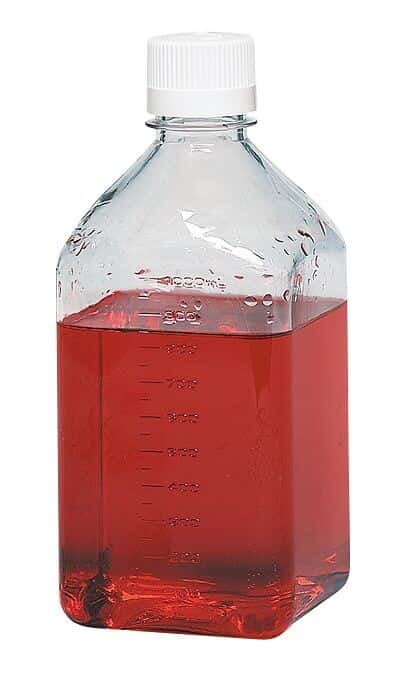 Thermo Scientific Nalgene 2019-1000 Sterile PETG Media Bottles, 1000 mL; 24/box