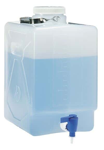 Thermo Scientific Nalgene 2320-0050 Rectangular Carboy with Spigot HDPE, 20 L