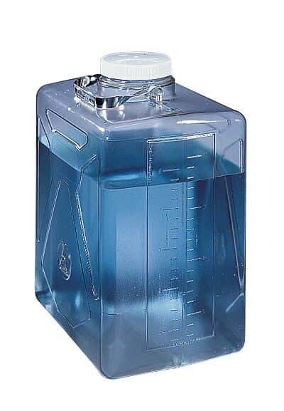 Thermo Scientific Nalgene 2322-0050 Rectangular Carboy with Spigot PC, 20 L, 4/Cs