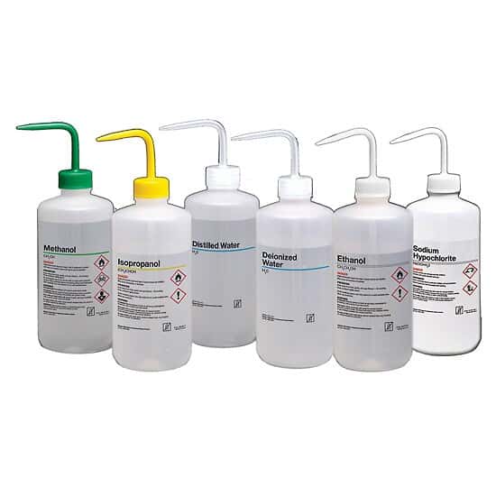 Thermo Scientific Nalgene RTU Safety Wash Bottles 500 mL Methanol LDPE