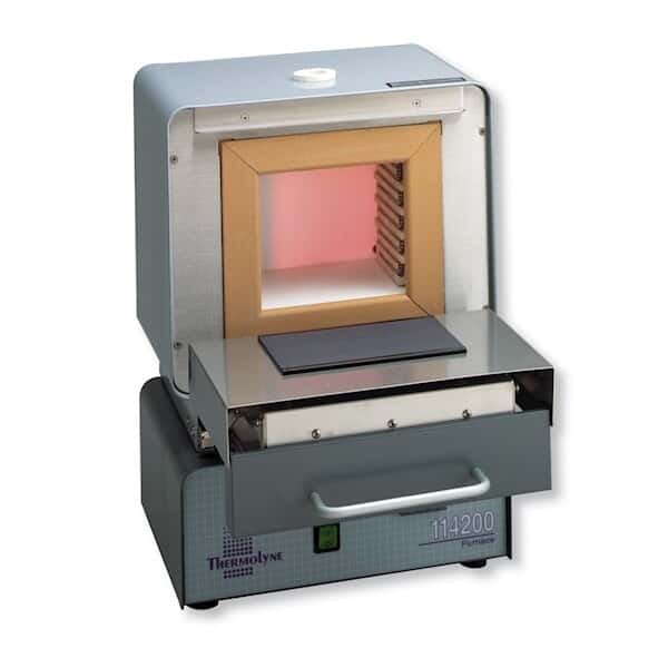 Thermo Scientific Thermolyne F11432580 DropDown Door Furnace with EightSegment Programmable