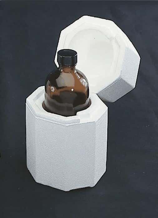 ThermoSafe 344 Boston Round Bottle Shipper, Vertical, 8 oz/236 mL; 120/Cs