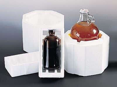 ThermoSafe 373 Boston Round Bottle Shipper, Vertical, 4 oz/118 mL; 100/Cs