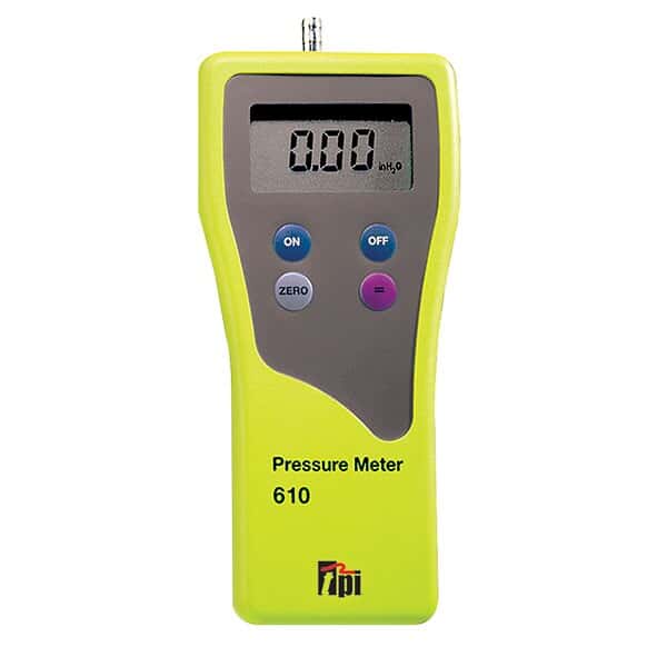 TPI Digital Manometer, +/80.29 in. H2O, Single Input from ColeParmer