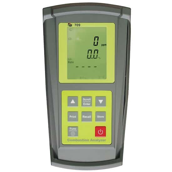 TPI Combustion Efficiency Analyzer, CO/CO2, pressure, temperature