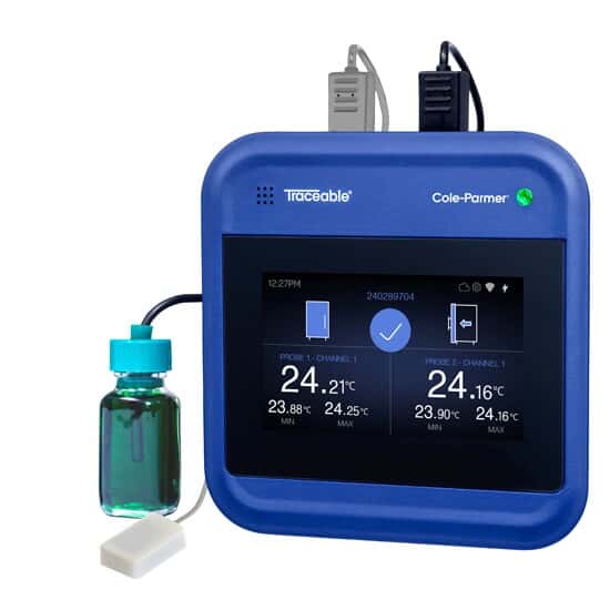 Traceable 7600 Wi-Fi Data Logger Kit with Smart Temperature Bottle Probe, Door Sensor, and 1 Year Premium TraceableLIVE® Cloud Service Subscription