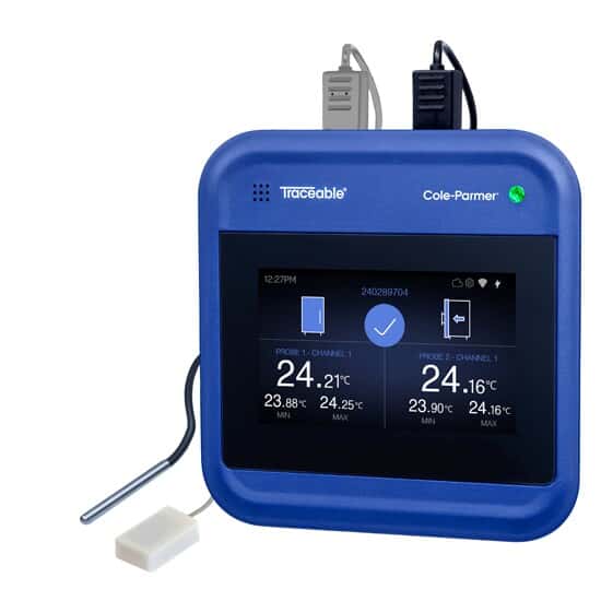 Traceable 7600 Wi-Fi Data Logger Kit with Smart Temperature Bullet Probe, Door Sensor, and 1 Year Premium TraceableLIVE® Cloud Service Subscription