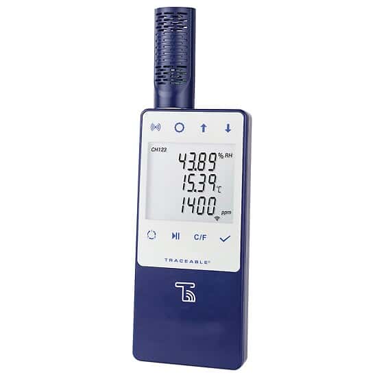 Traceable Calibrated Ambient CO2/Temperature/Humidity Wi-Fi Data Logger ...