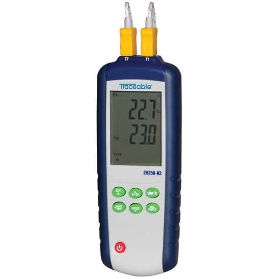 Always in Stock Traceable 2Input Data Logging Thermocouple Probe