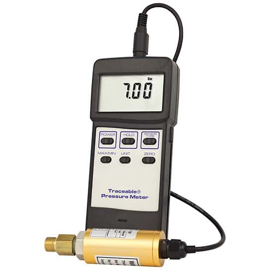 Traceable Pressure/Vacuum Gauge; -14.7 to 29.0 psi