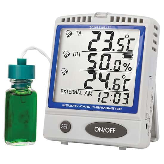 Traceable Digital Thermometer with Memory Card and Calibration; 1