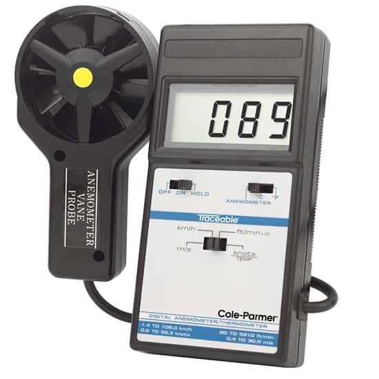 Traceable Traceable® Digital Thermoanemometer with Remote Vane Probe and Calibration