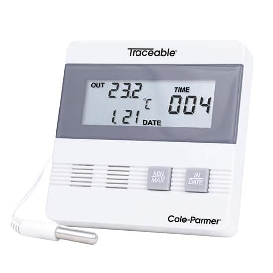 Traceable Time and Date Digital Thermometer; 1 Wire Probe