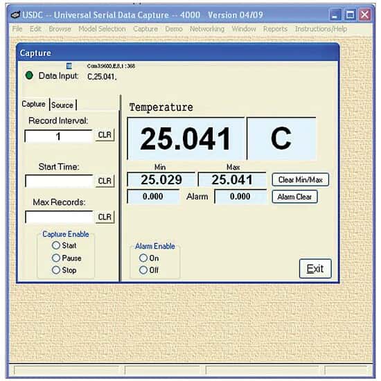 Traceable Data Acquisition Software with USB Cable for 98766-89/90/93, 91210-03, and 98767-11